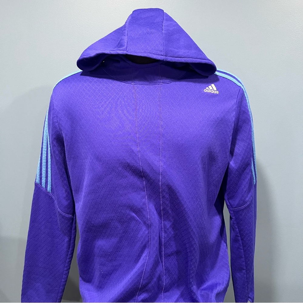 Women’s Adidas Response Hoodie Pullover Sweatshirt Running Fleece Lined XL - Picture 6 of 11
